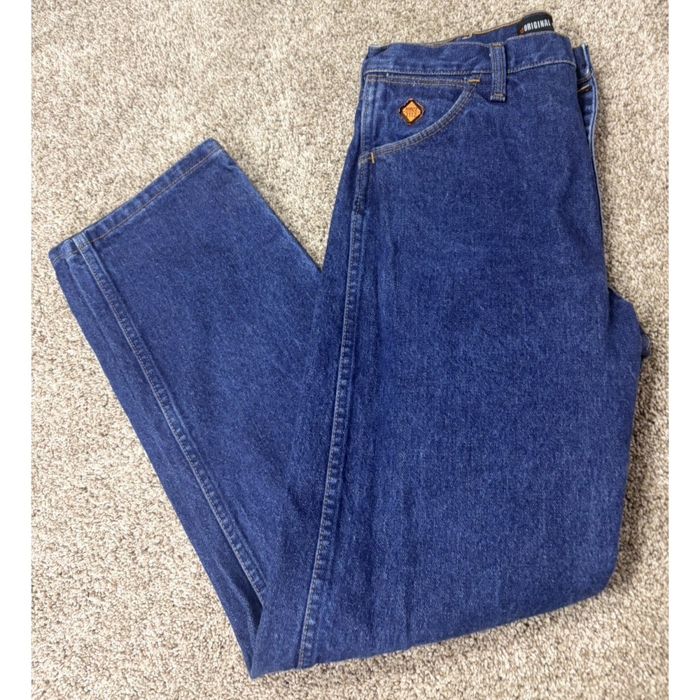 Wrangler Fire Resistant Jeans Men's 31x30 Med Wash All Cotton FR13MWZ
